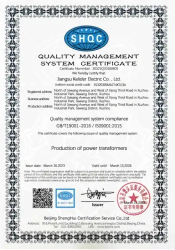 Quality Certification