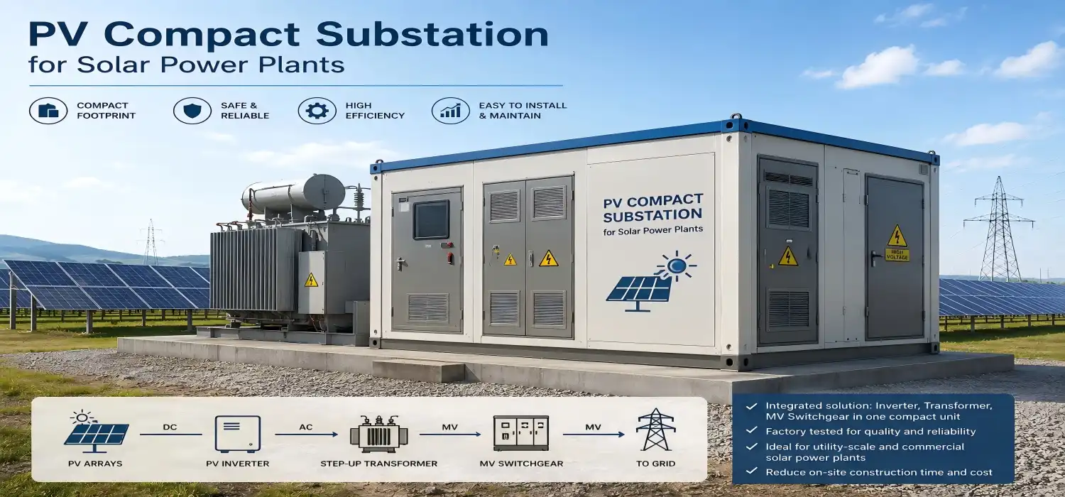 PV Compact Substation for Solar Power Plants